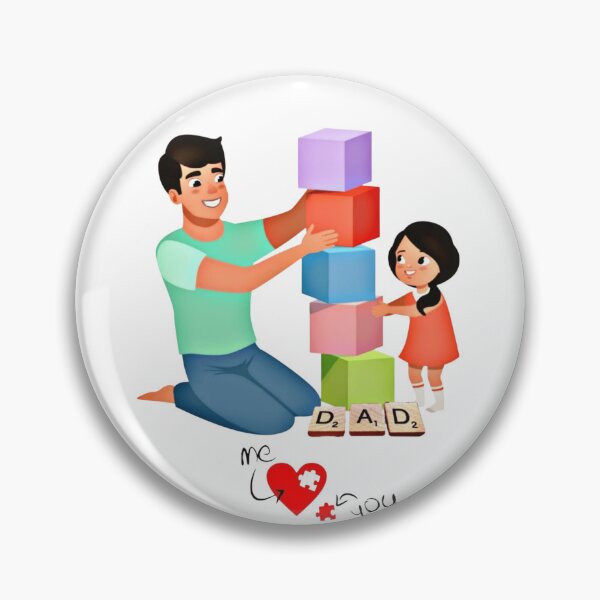 Item preview, Dad and daughter designed and sold by Irinuca Gifts.