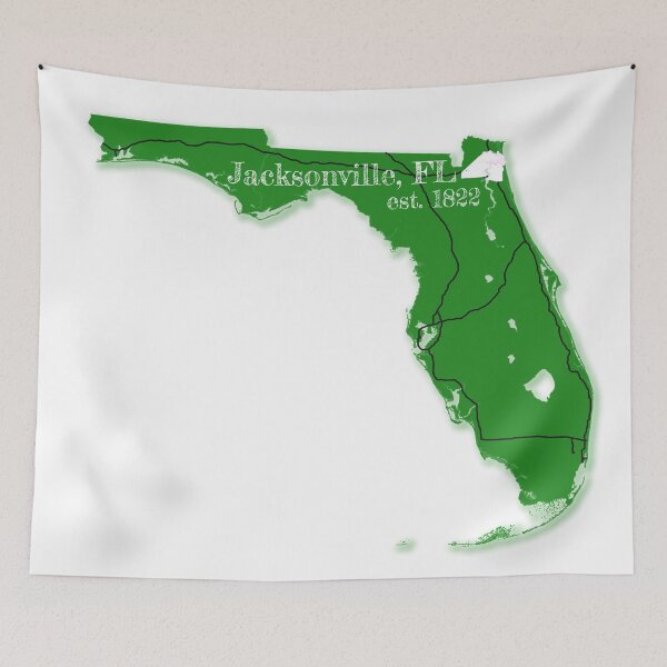 Item preview, Jacksonville, FL [Green] designed and sold by PhilbonianDezin.