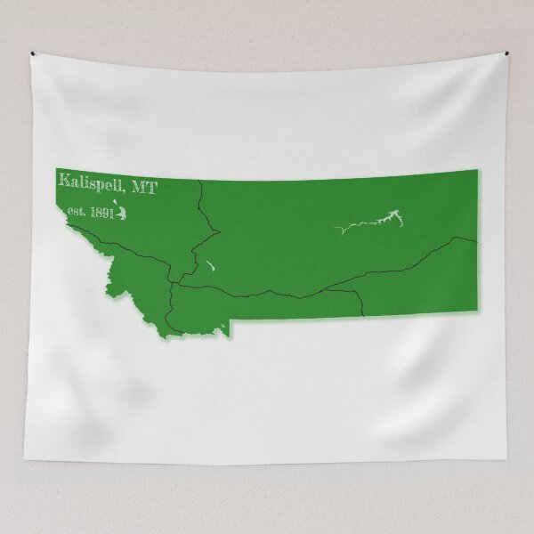 Item preview, Kalispell, MT [Green] designed and sold by PhilbonianDezin.