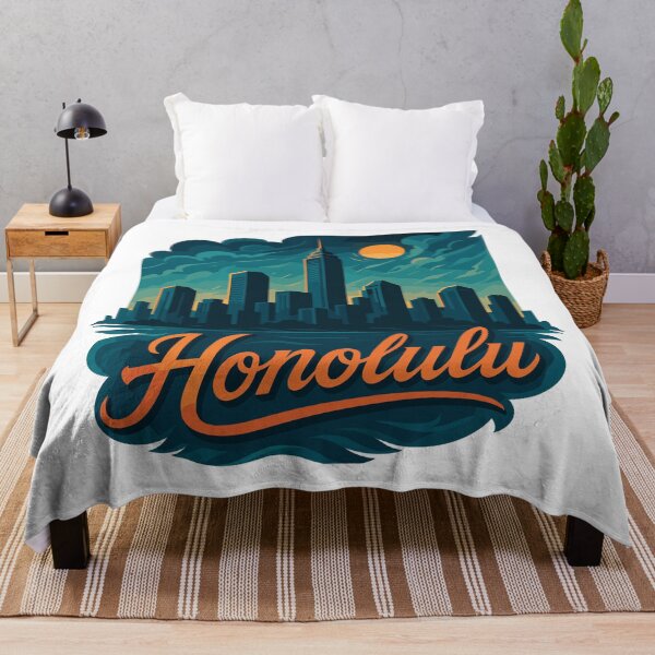 Item preview, Honolulu Waikiki Capital Hawaii Aloha Gift designed and sold by Pineapple-Tree.