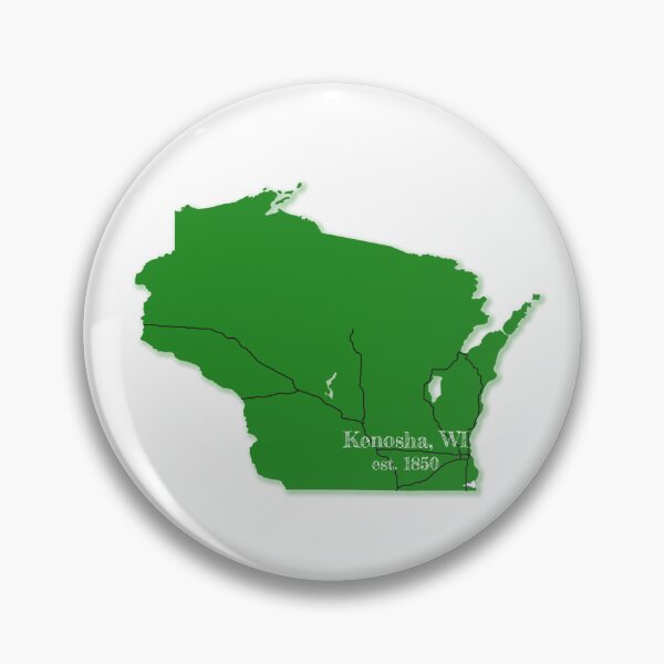 Item preview, Kenosha, WI [Green] designed and sold by PhilbonianDezin.