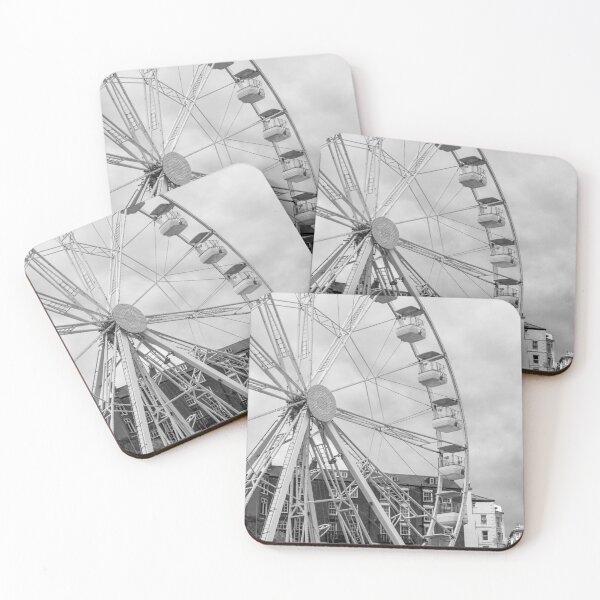 Item preview, Scarborough South Bay Ferris Wheel in black and white designed and sold by yackers1.