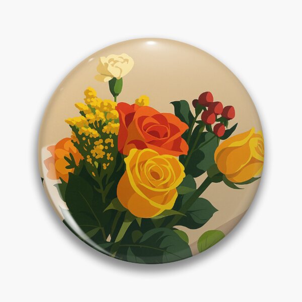 Item preview, Golden & Scarlet Bloom — Minimalist Vector Art designed and sold by Shahrzad72.