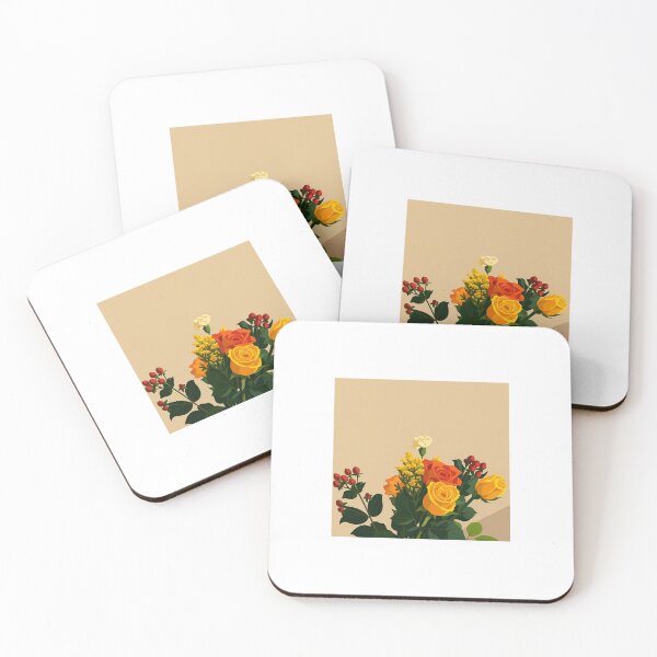 Item preview, Golden & Scarlet Bloom — Minimalist Vector Art designed and sold by Shahrzad72.
