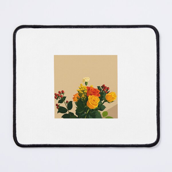 Item preview, Golden & Scarlet Bloom — Minimalist Vector Art designed and sold by Shahrzad72.