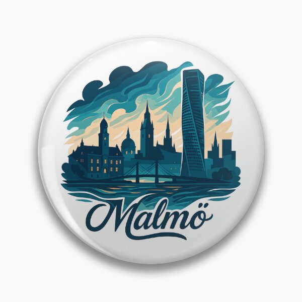 Item preview, Malmö city Sweden cool maritime gift designed and sold by Pineapple-Tree.