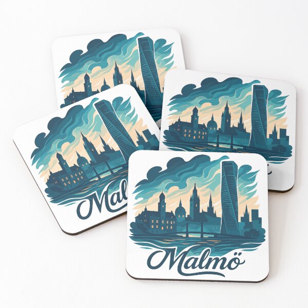 Item preview, Malmö city Sweden cool maritime gift designed and sold by Pineapple-Tree.