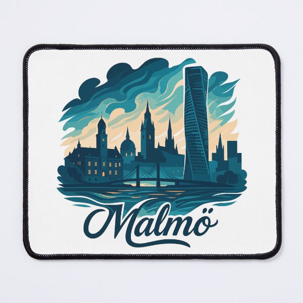 Item preview, Malmö city Sweden cool maritime gift designed and sold by Pineapple-Tree.