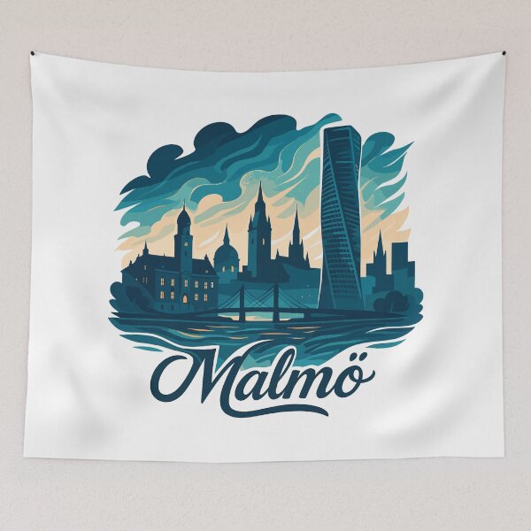 Item preview, Malmö city Sweden cool maritime gift designed and sold by Pineapple-Tree.