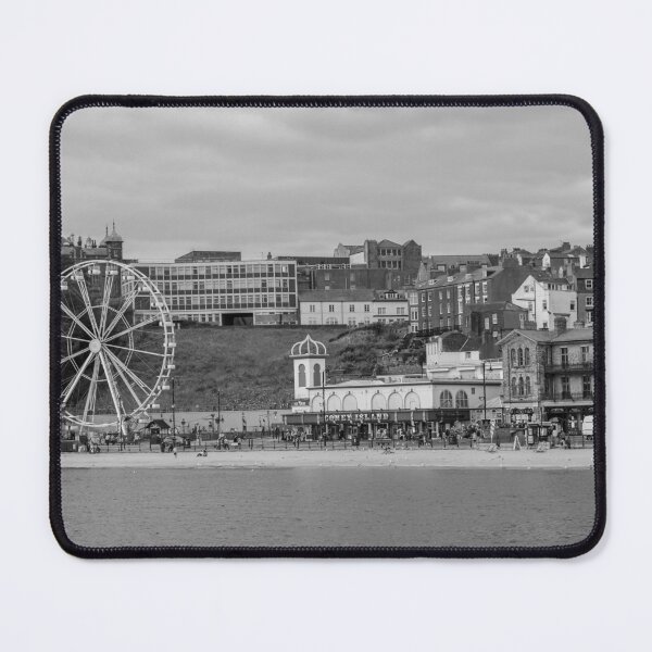 Item preview, View across the water to Scarborough South Bay in black and white designed and sold by yackers1.