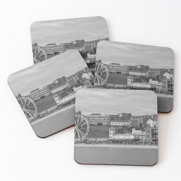 Item preview, View across the water to Scarborough South Bay in black and white designed and sold by yackers1.