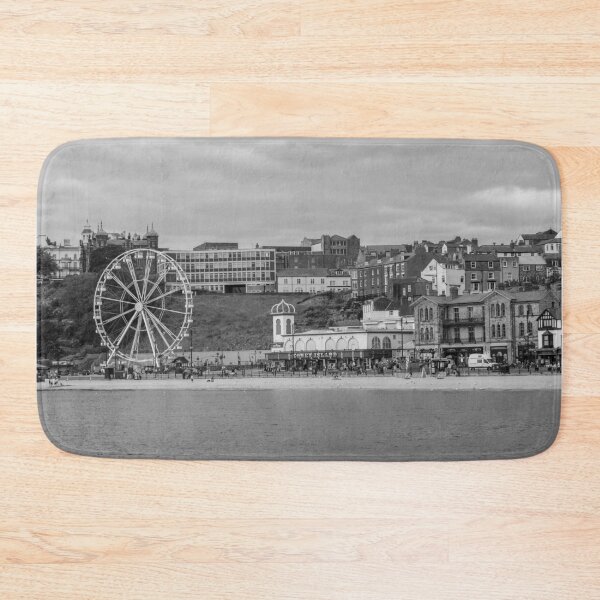 Item preview, View across the water to Scarborough South Bay in black and white designed and sold by yackers1.