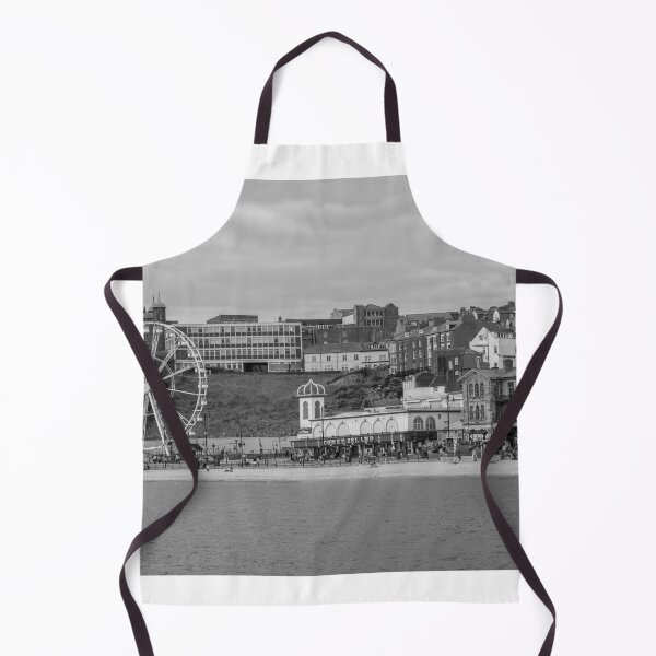 Item preview, View across the water to Scarborough South Bay in black and white designed and sold by yackers1.