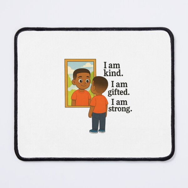 Item preview, "Empowering Affirmation Shirt for Black Kids – I Am Worthy, Enough, Beautiful" designed and sold by Admoore7.