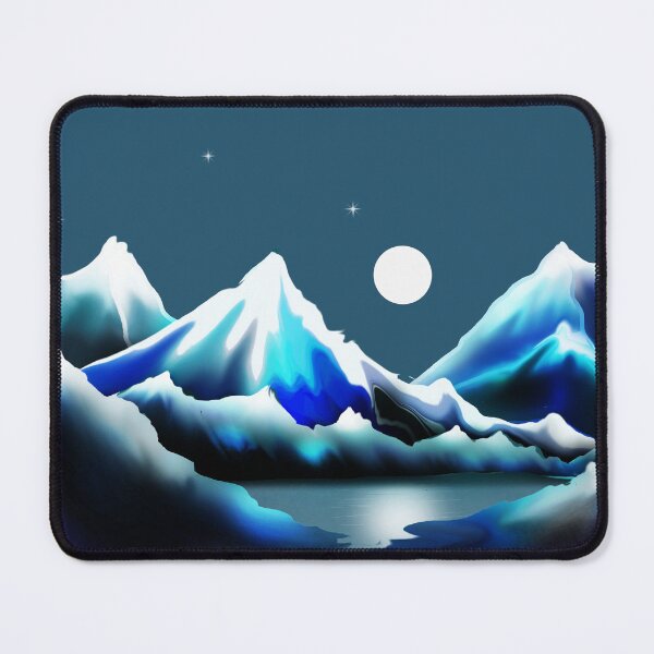 Item preview, Snowy Mountain Lake designed and sold by GreenNBlue.