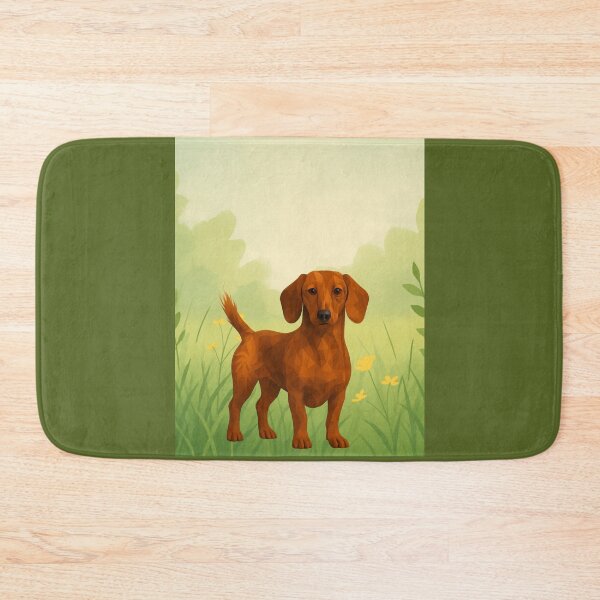 Item preview, Geometric Dachshund with Wispy Tail designed and sold by GeoWild Designs.