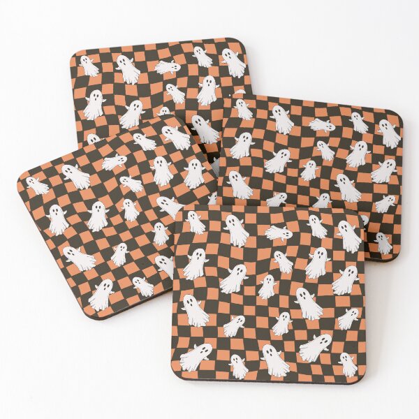 Item preview, Spooky Chic: Halloween Ghost Checkered designed and sold by Fern&Lantern.