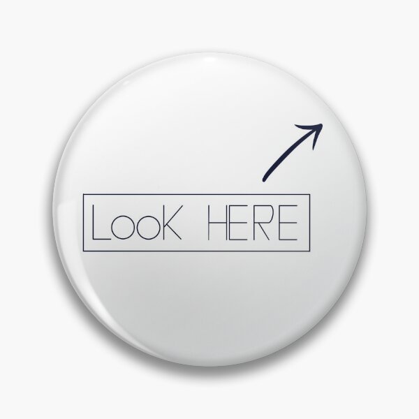 Item preview, Look Here arrow pointing upwards right designed and sold by Apartart.