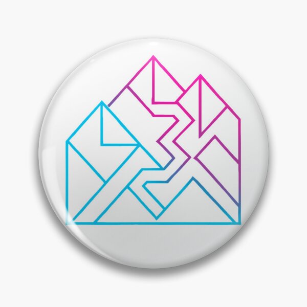 Item preview, Cyber Geometric Mountain Path Tee – Neon Retro Levels Design designed and sold by OhMyCotton.