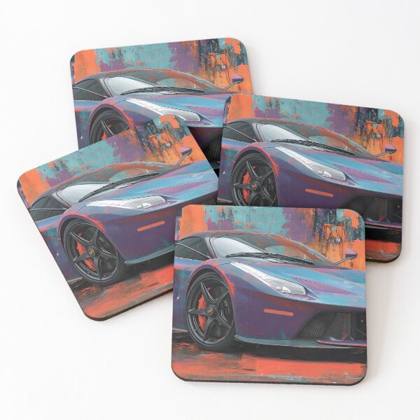 Item preview, Vibrant Pop Art Ferrari LaFerrari Print for Home & Office designed and sold by AutoPopStudio.