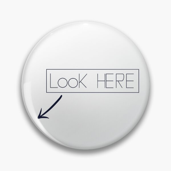 Item preview, Look Here arrow pointing downwards left designed and sold by Apartart.