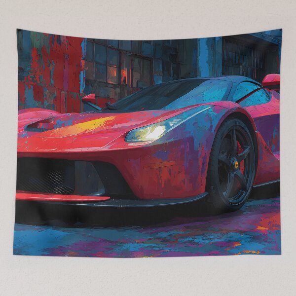 Item preview, Legendary Supercar – Ferrari LaFerrari Pop Art Poster designed and sold by AutoPopStudio.