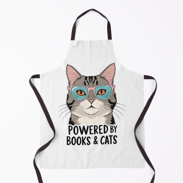 Item preview, Powered by Books and Cats | Cozy Reading Life | Cat Lover Design designed and sold by KiValuate.