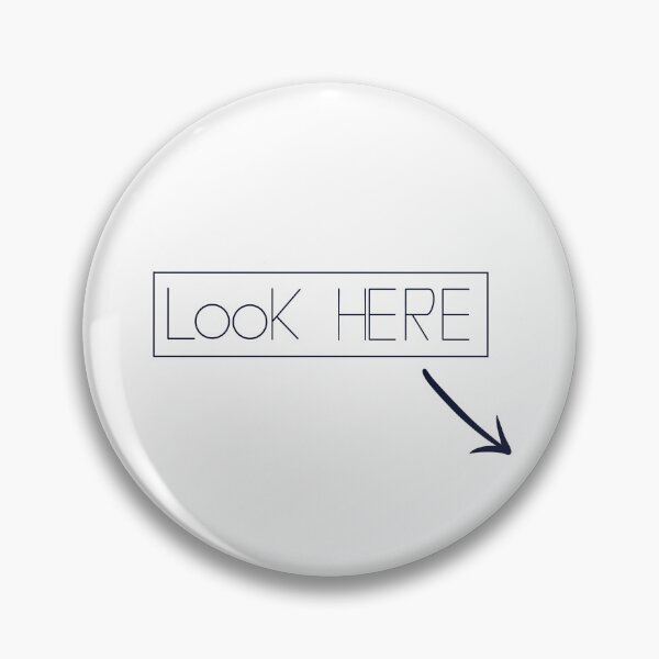 Item preview, Look Here arrow pointing downwards right designed and sold by Apartart.