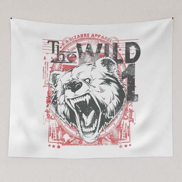 Item preview, The Wild One Bear – Fierce Vector Art for Wilderness Lovers & Fantasy Warriors designed and sold by DreamFlux.