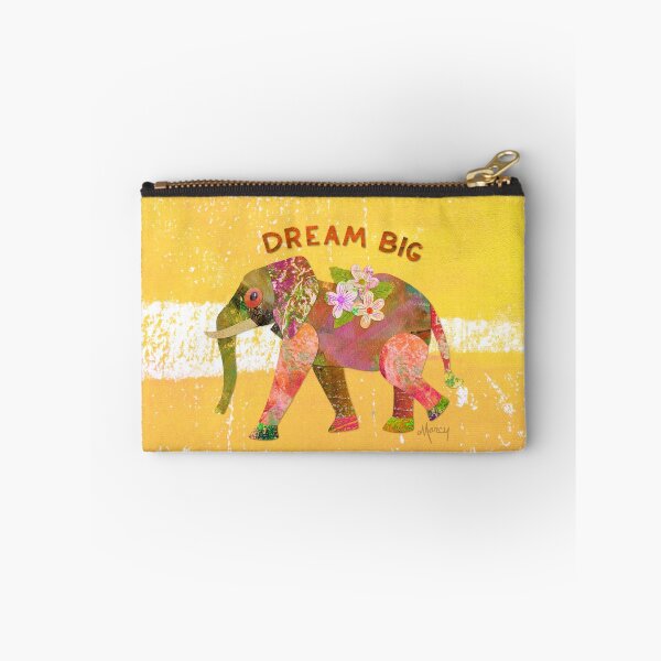 Item preview, Dream Big Elephant Collage Illustration designed and sold by MarcyBrennanArt.