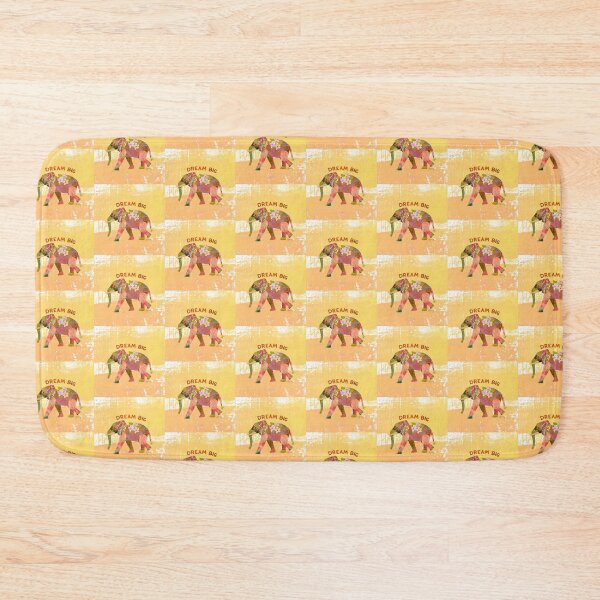 Item preview, Dream Big Elephant Collage Illustration designed and sold by MarcyBrennanArt.