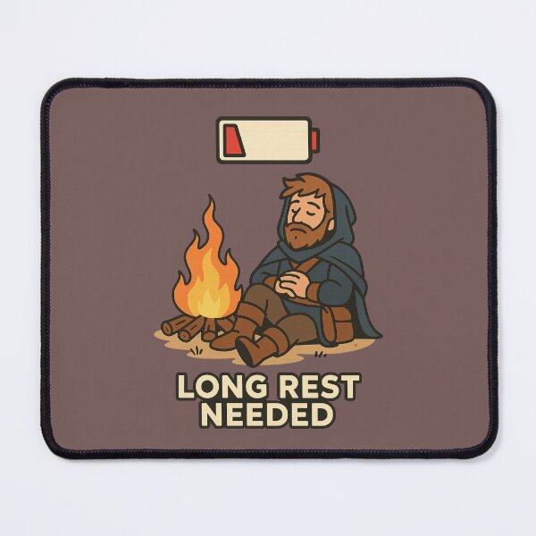 Item preview, Long Rest Needed – Funny RPG Gamer Design designed and sold by Neon Nightmare.