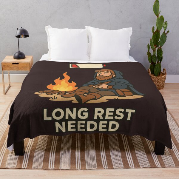 Item preview, Long Rest Needed – Funny RPG Gamer Design designed and sold by Neon Nightmare.