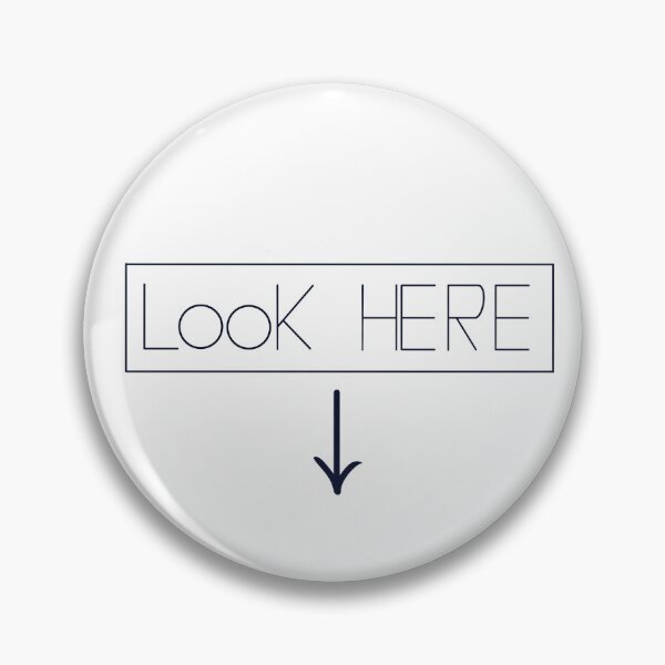 Item preview, Look Here arrow pointing down designed and sold by Apartart.