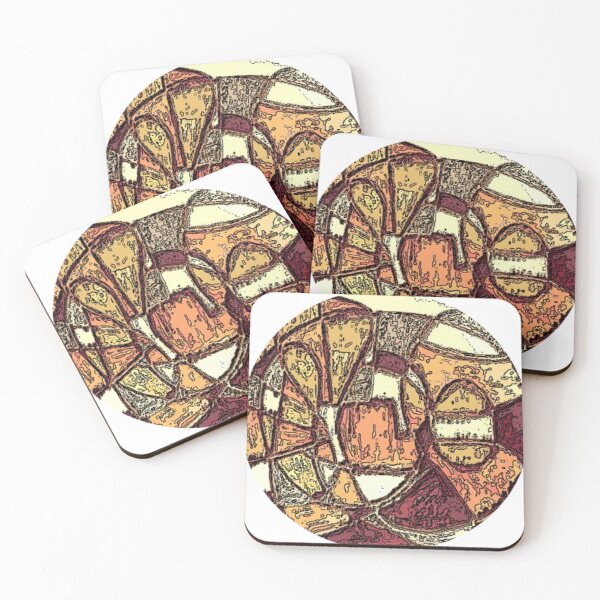 Item preview, Agent Orange Drawn Round Abstract designed and sold by SmashingDeals.