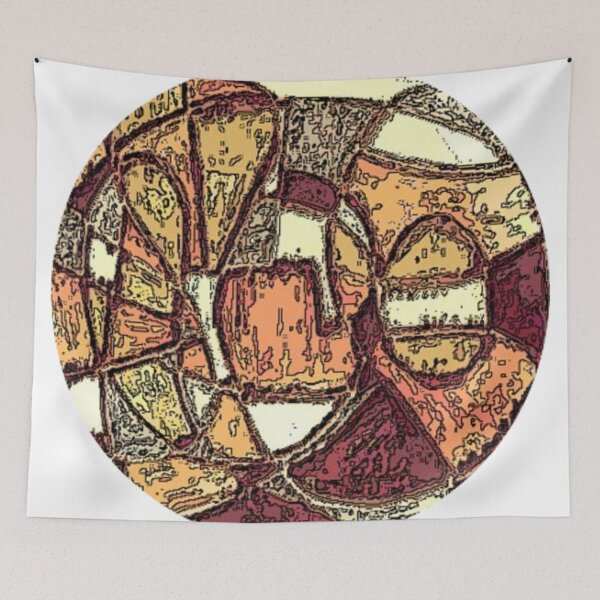 Item preview, Agent Orange Drawn Round Abstract designed and sold by SmashingDeals.