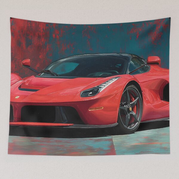 Item preview, Stylish Home Decor – Pop Art Ferrari LaFerrari Poster designed and sold by AutoPopStudio.