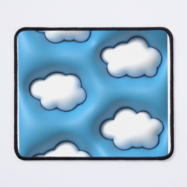 Item preview, 3D white clouds on blue sky pattern designed and sold by helga-wigandt.