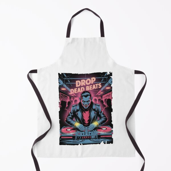 Item preview, Drop Dead Beats – Neon Vampire DJ Rave Artwork designed and sold by Enea Kelo.