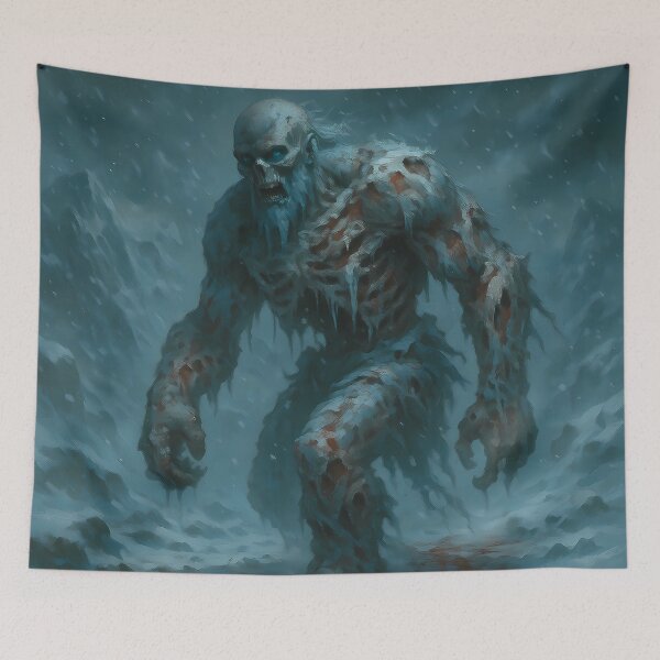 Item preview, Decaying Frost Giant – Horror of the Frozen Wasteland designed and sold by NorseDrip.