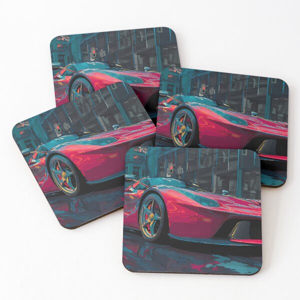 Item preview, Garage Wall Art – Ferrari LaFerrari Pop Art Canvas designed and sold by AutoPopStudio.