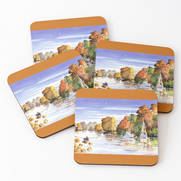 Item preview, Autumn on the Dart2(Watercolour + AI) designed and sold by artsmeow.