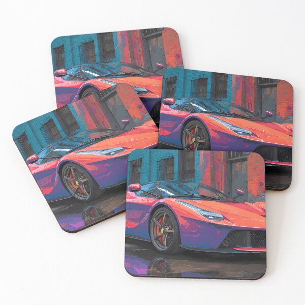 Item preview, Modern Pop Art Supercar – Ferrari LaFerrari Print designed and sold by AutoPopStudio.