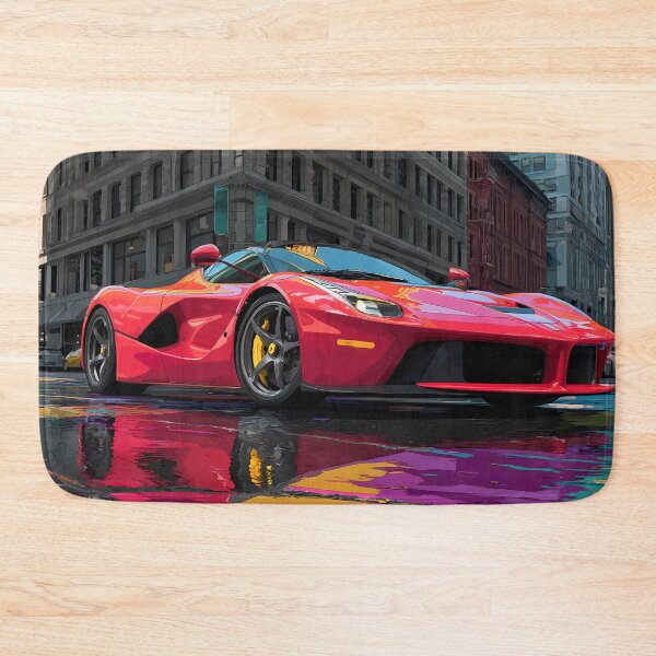 Item preview, Vibrant Wall Poster – Ferrari LaFerrari in Pop Art Style designed and sold by AutoPopStudio.