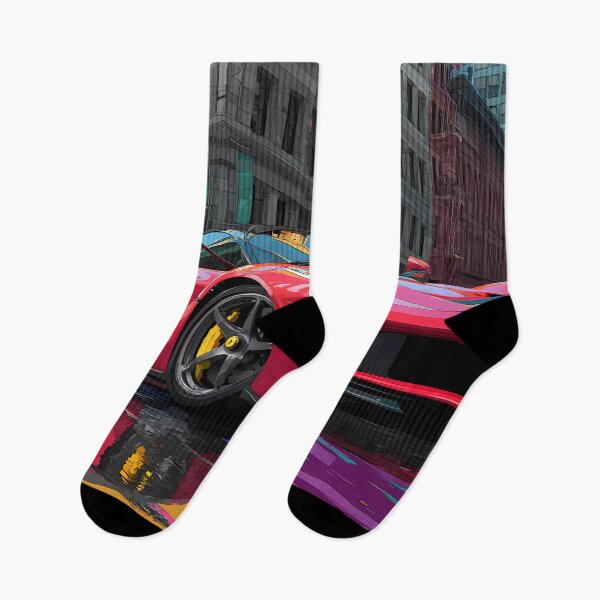 Item preview, Vibrant Wall Poster – Ferrari LaFerrari in Pop Art Style designed and sold by AutoPopStudio.