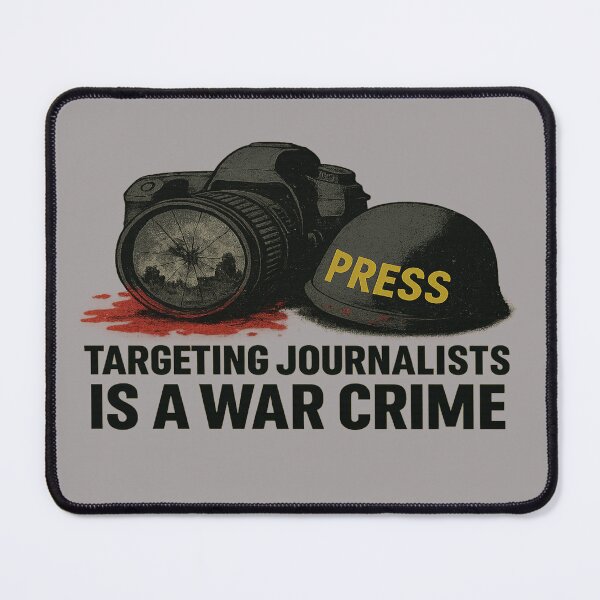Item preview, Targeting Journalists is a War Crime – Press Freedom Awareness designed and sold by ArthUpscale.