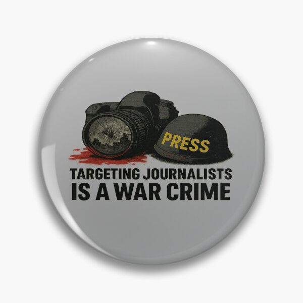 Item preview, Targeting Journalists is a War Crime – Press Freedom Awareness designed and sold by ArthUpscale.