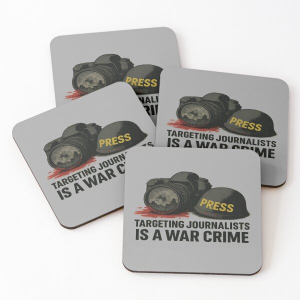 Item preview, Targeting Journalists is a War Crime – Press Freedom Awareness designed and sold by ArthUpscale.