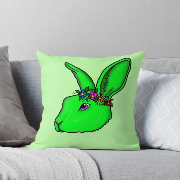 Item preview, Green Rabbit – Unique Bunny Design for Animal Lovers designed and sold by GalaxyHaven.