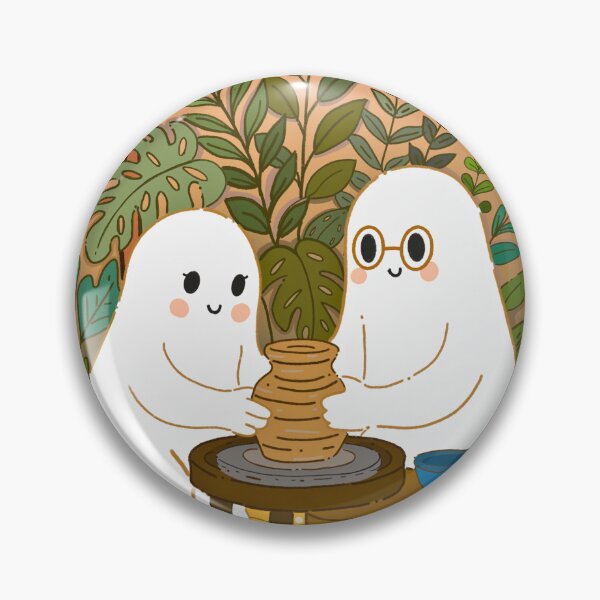 Item preview, Cozy Ghost Pottery Moments designed and sold by CoziiRenn Studios.